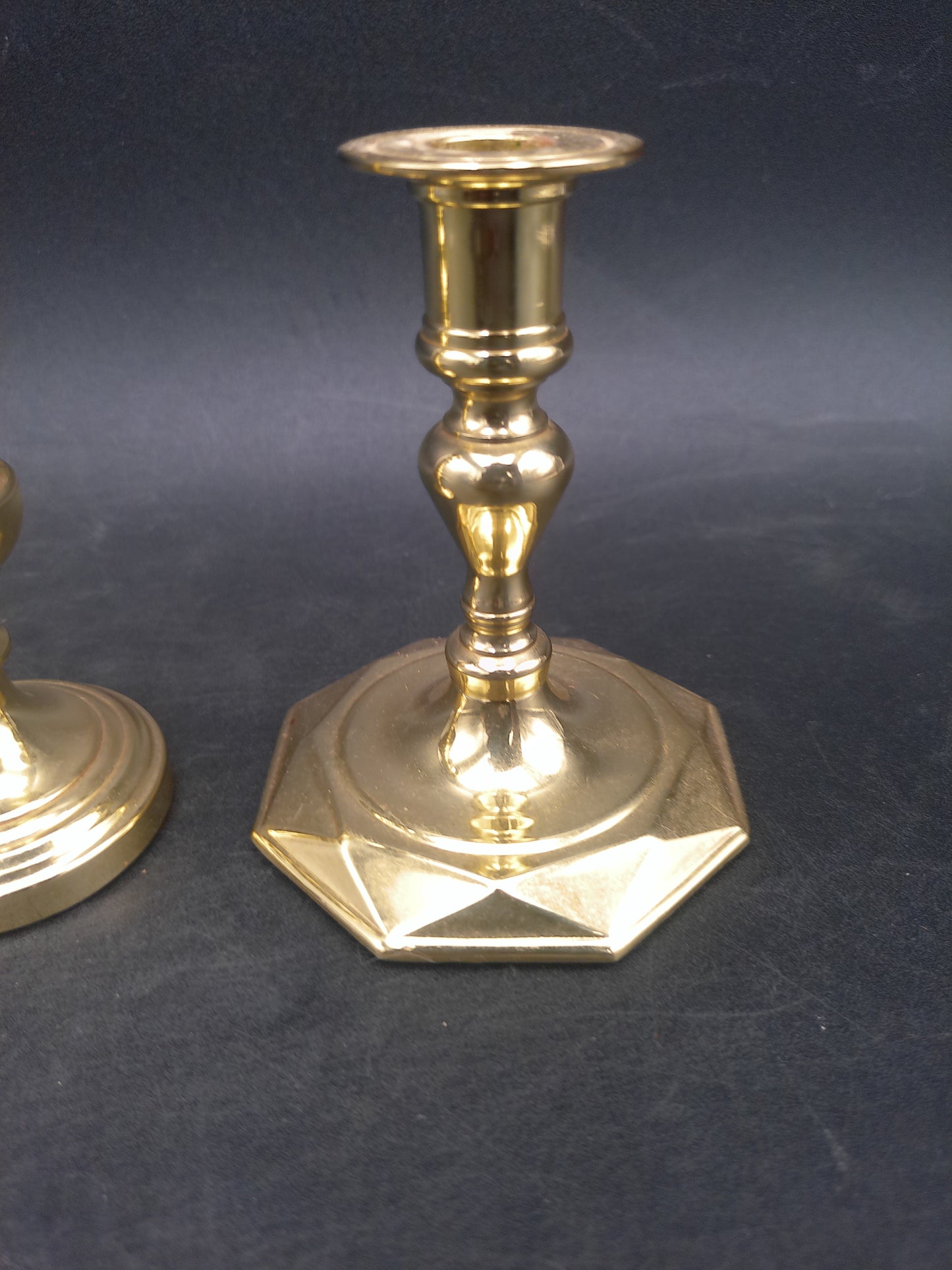 Baldwin Brass Candle Sticks Set of 2 Vintage
