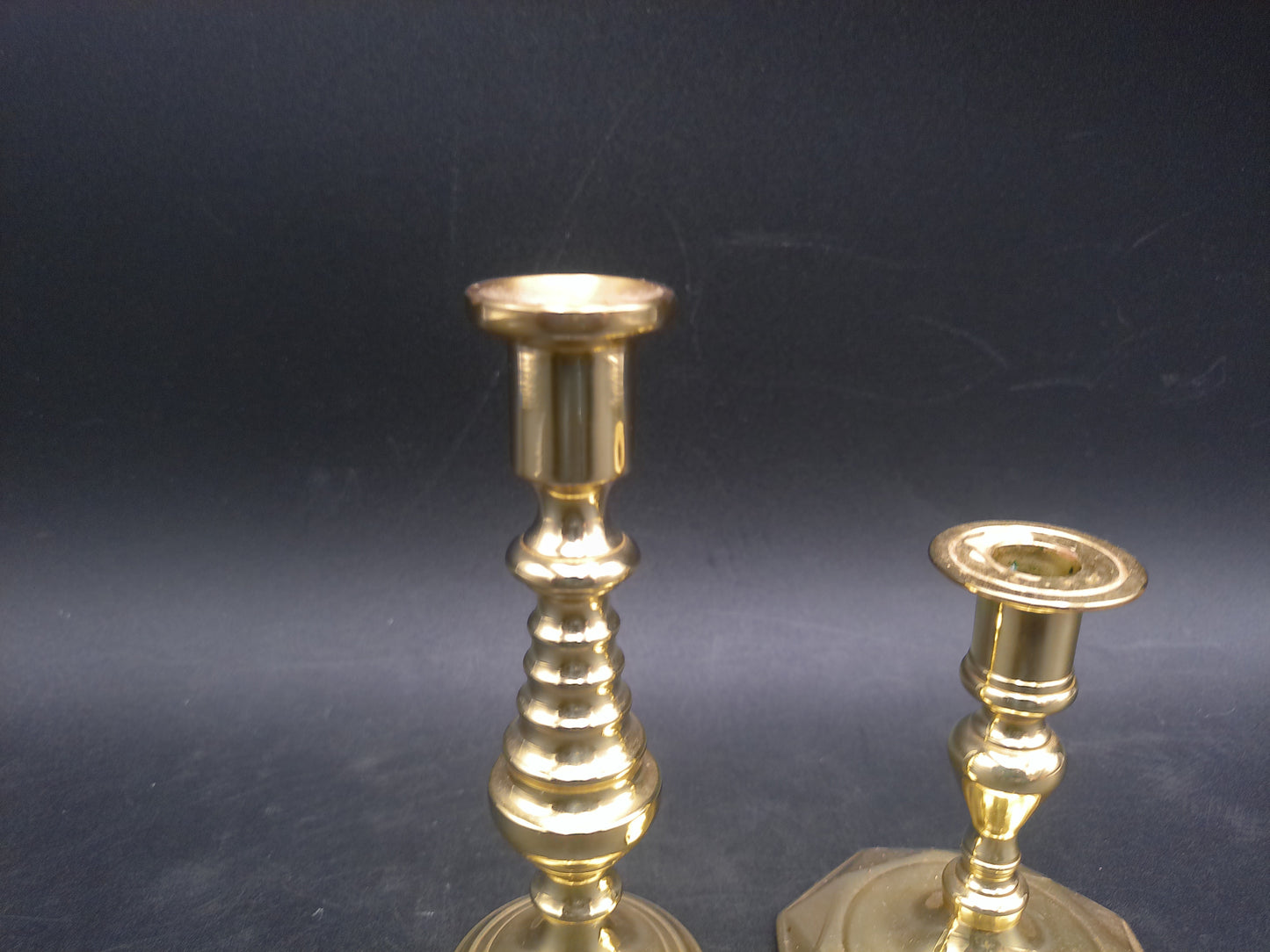 Baldwin Brass Candle Sticks Set of 2 Vintage