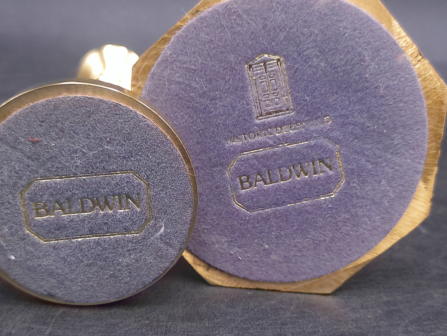 Baldwin Brass Candle Sticks Set of 2 Vintage