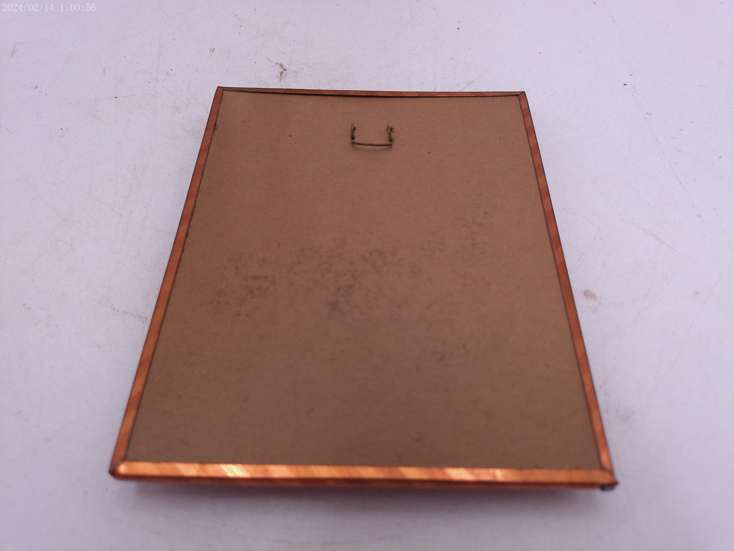 Glass Convex Silhouette Framed Picture Couple Enjoying Time Together B515