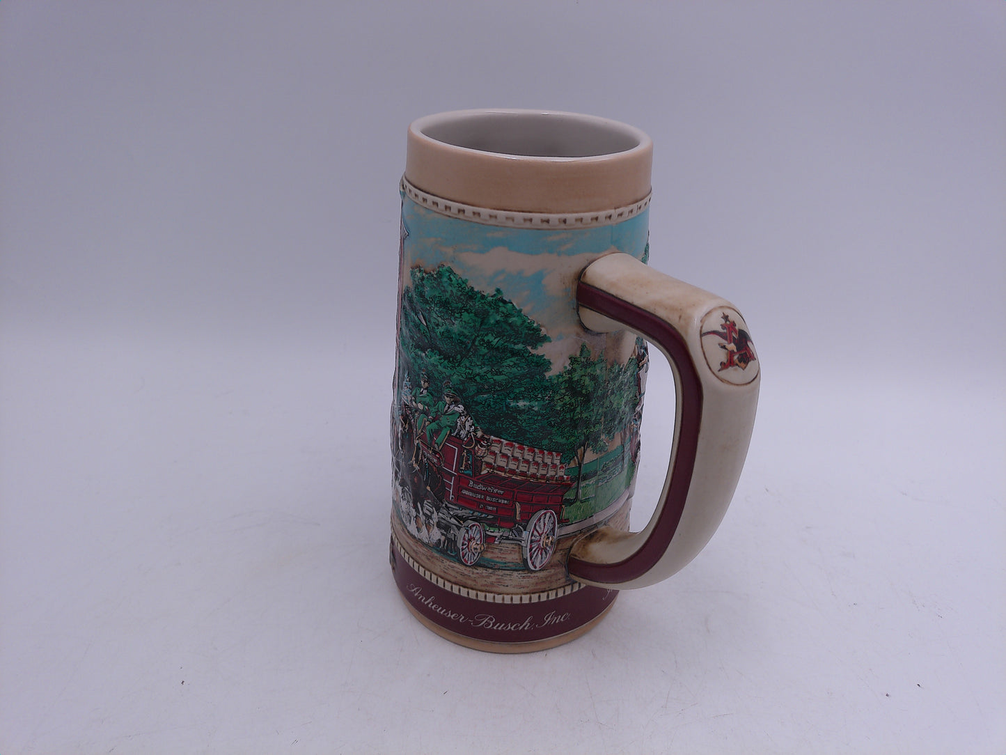 Beer Stein Budweiser Anheuser Busch Stein Old School House National Historic Landmark Series A 1988