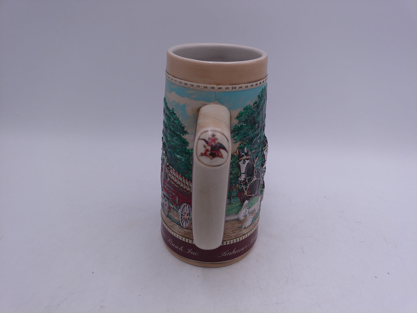 Beer Stein Budweiser Anheuser Busch Stein Old School House National Historic Landmark Series A 1988