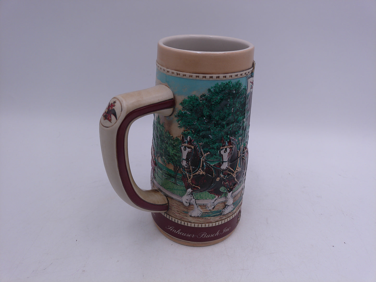 Beer Stein Budweiser Anheuser Busch Stein Old School House National Historic Landmark Series A 1988