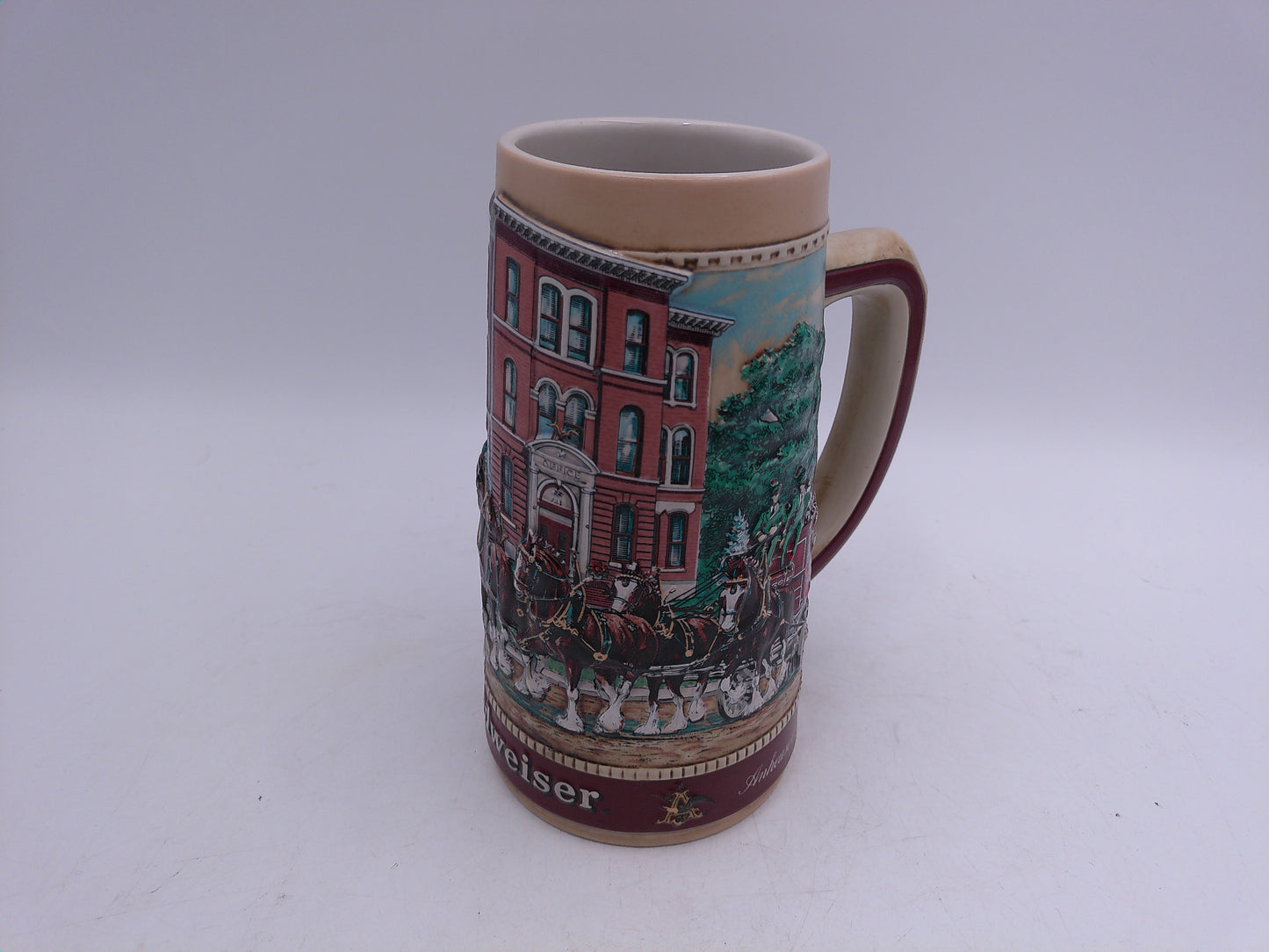 Beer Stein Budweiser Anheuser Busch Stein Old School House National Historic Landmark Series A 1988