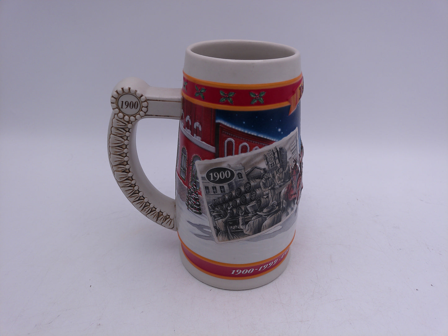 Beer Stein Budweiser 1999 Holiday Series Stein Number CS389
