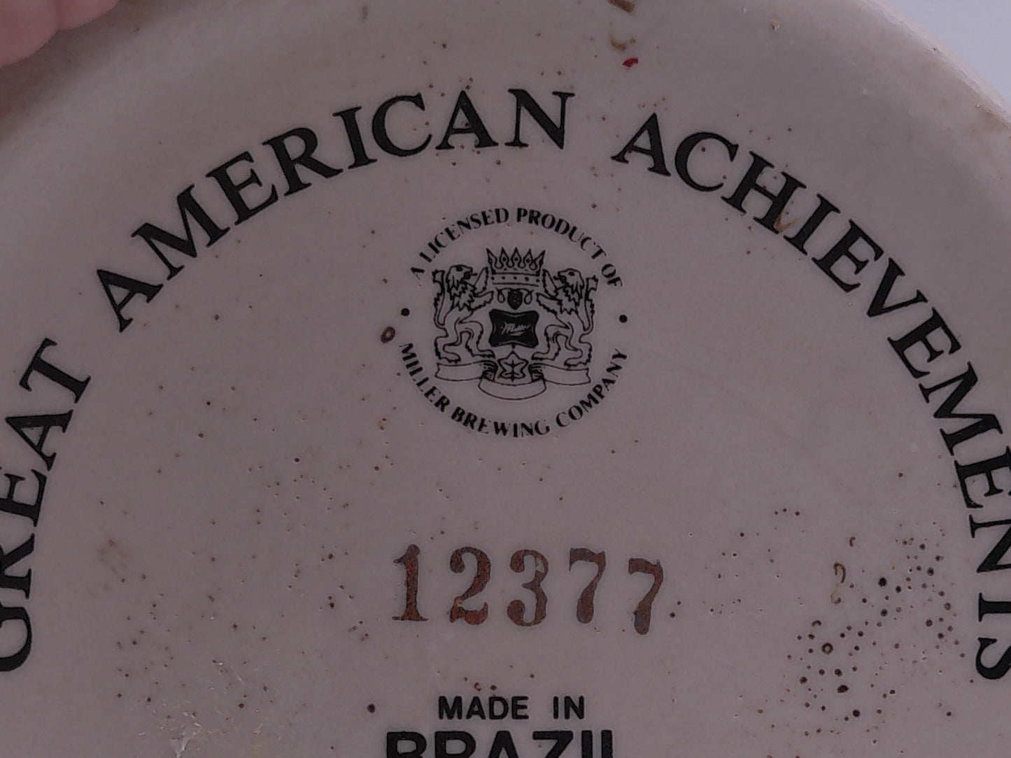 Beer Stein Miller High Life Great American Achievements No. 12377 The Carolina Collection