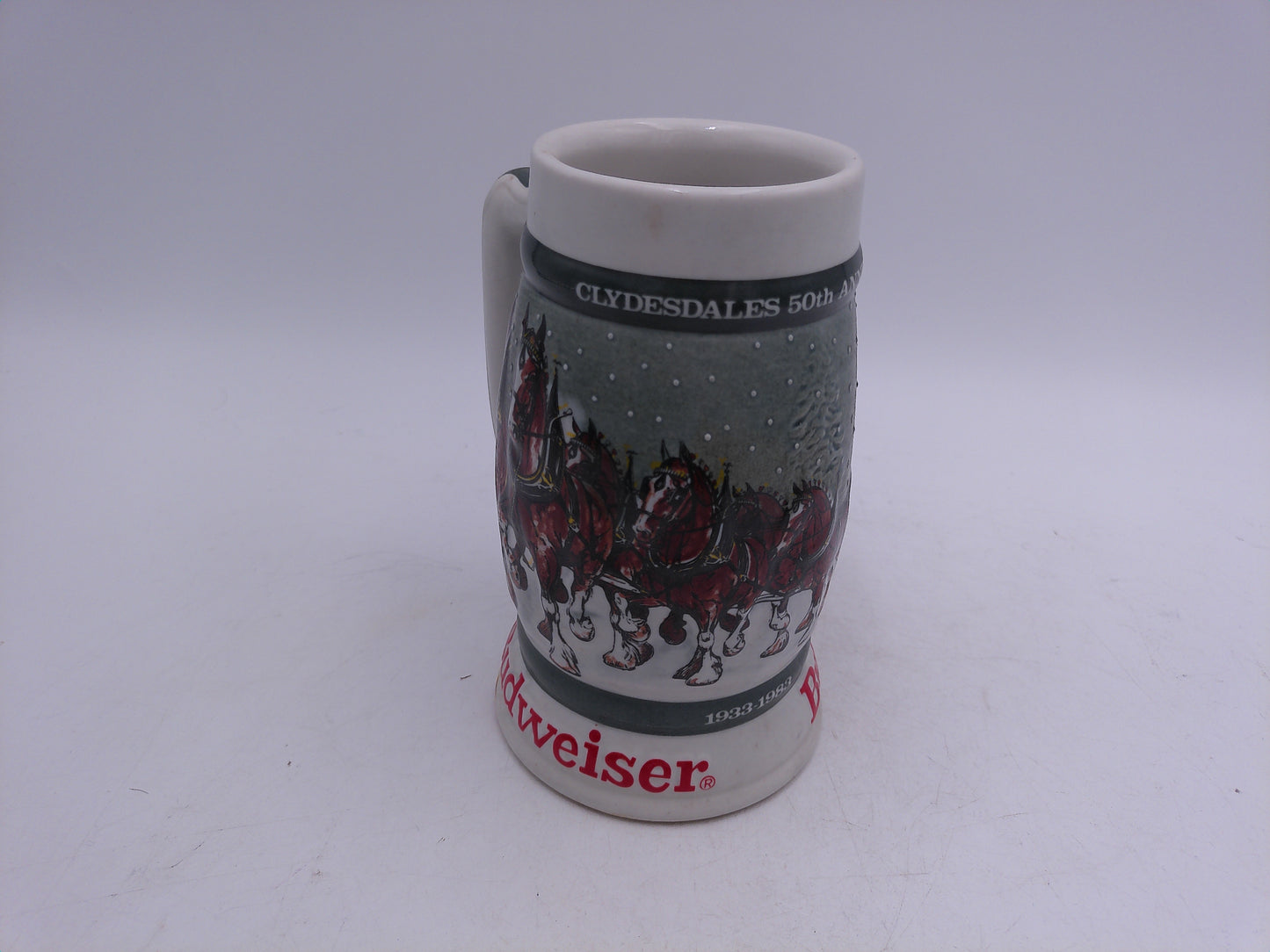 Beer Stein Budweiser 50th Anniversary Clydesdale Stein - 1983