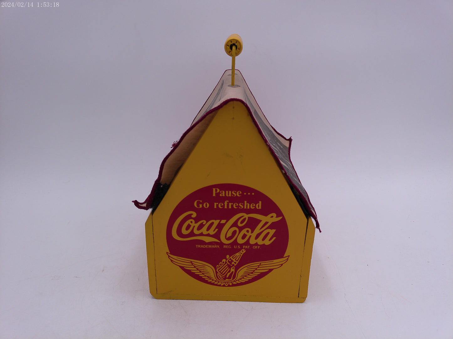 Coca Cola Bottle Carry Tray with fabric cover Rare! Vintsge
