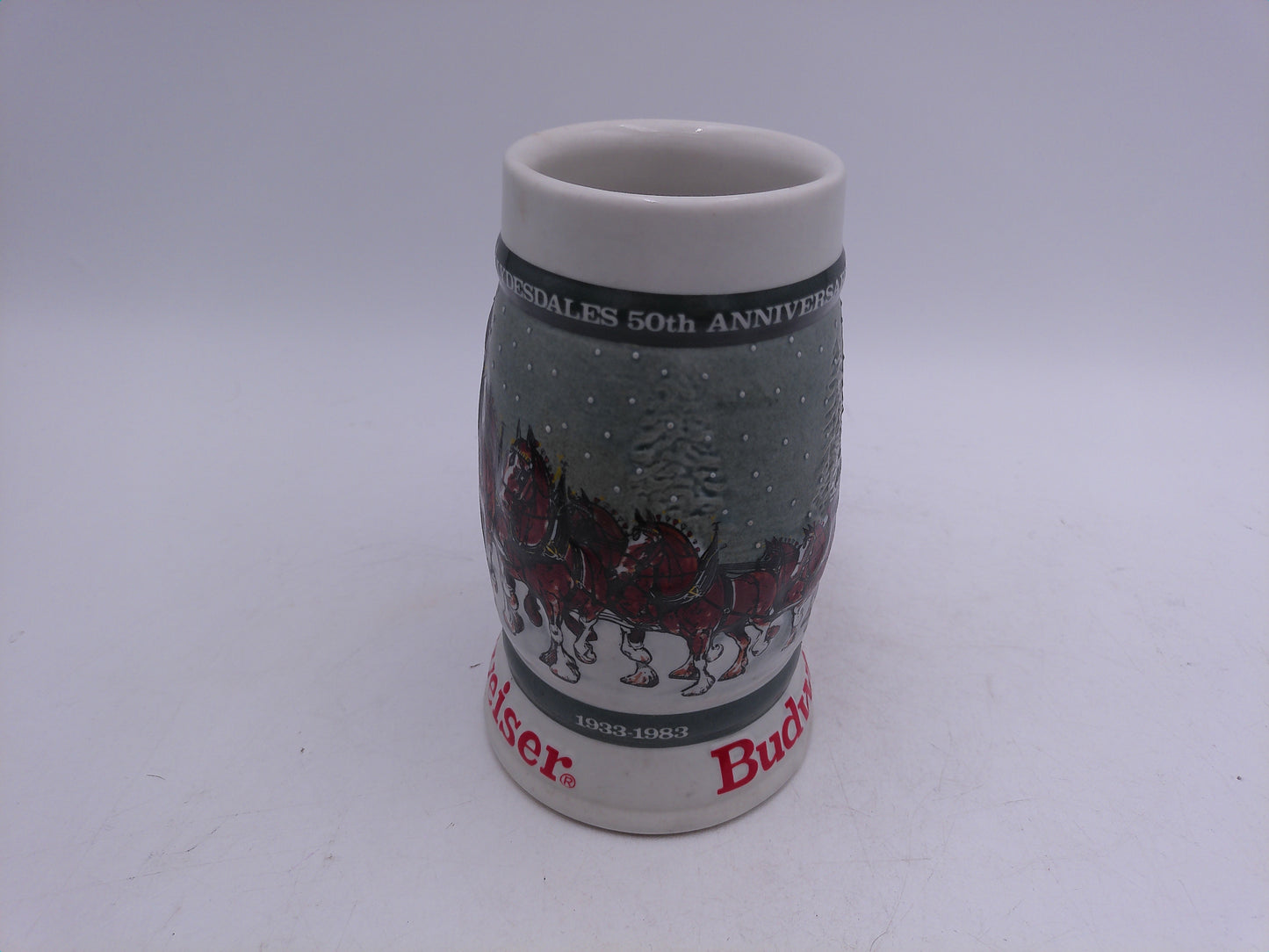 Beer Stein Budweiser 50th Anniversary Clydesdale Stein - 1983
