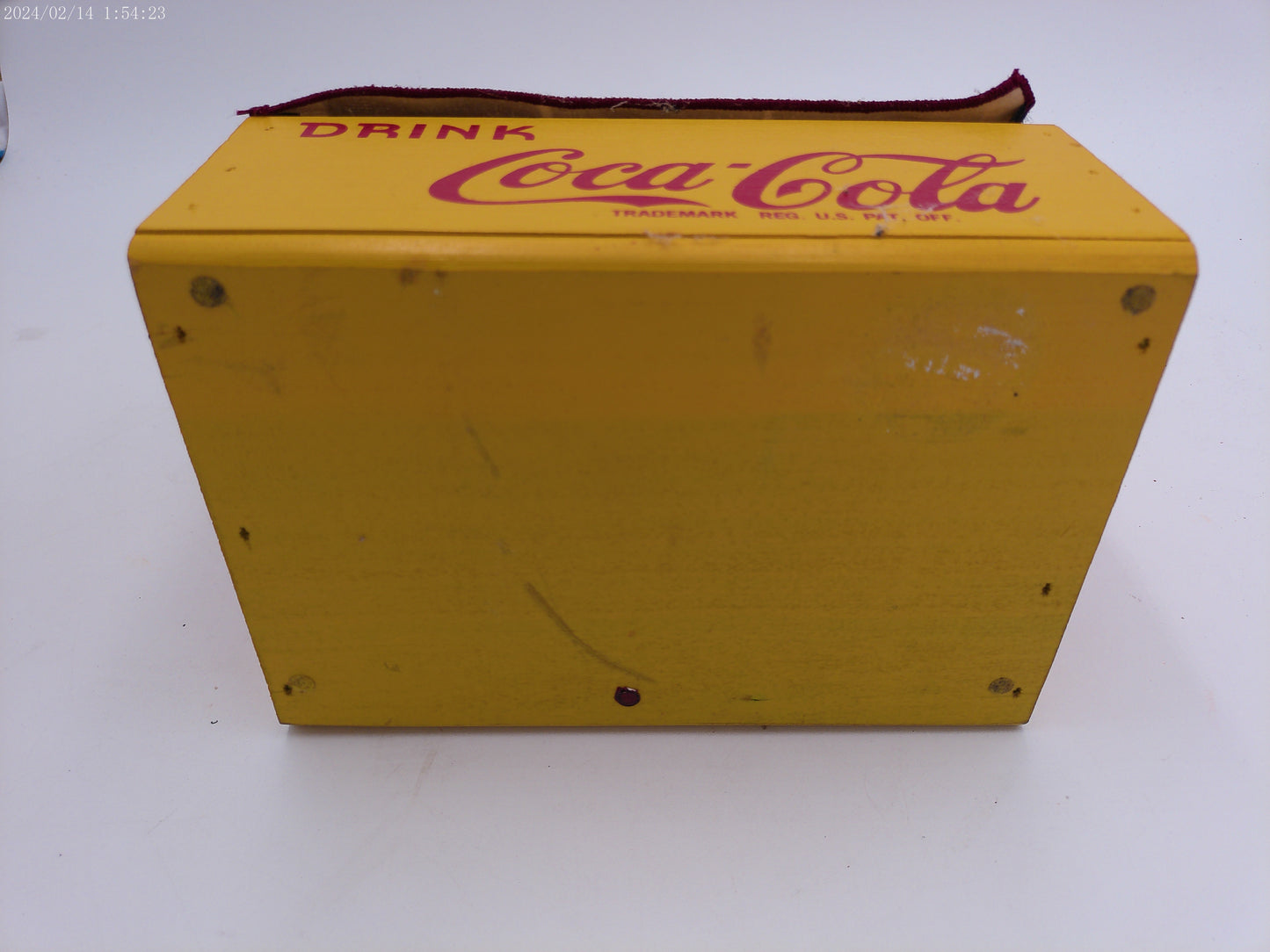 Coca Cola Bottle Carry Tray with fabric cover Rare! Vintsge