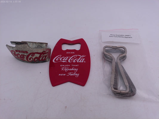 Lot of Coca Cola Bottle Openers Vintage