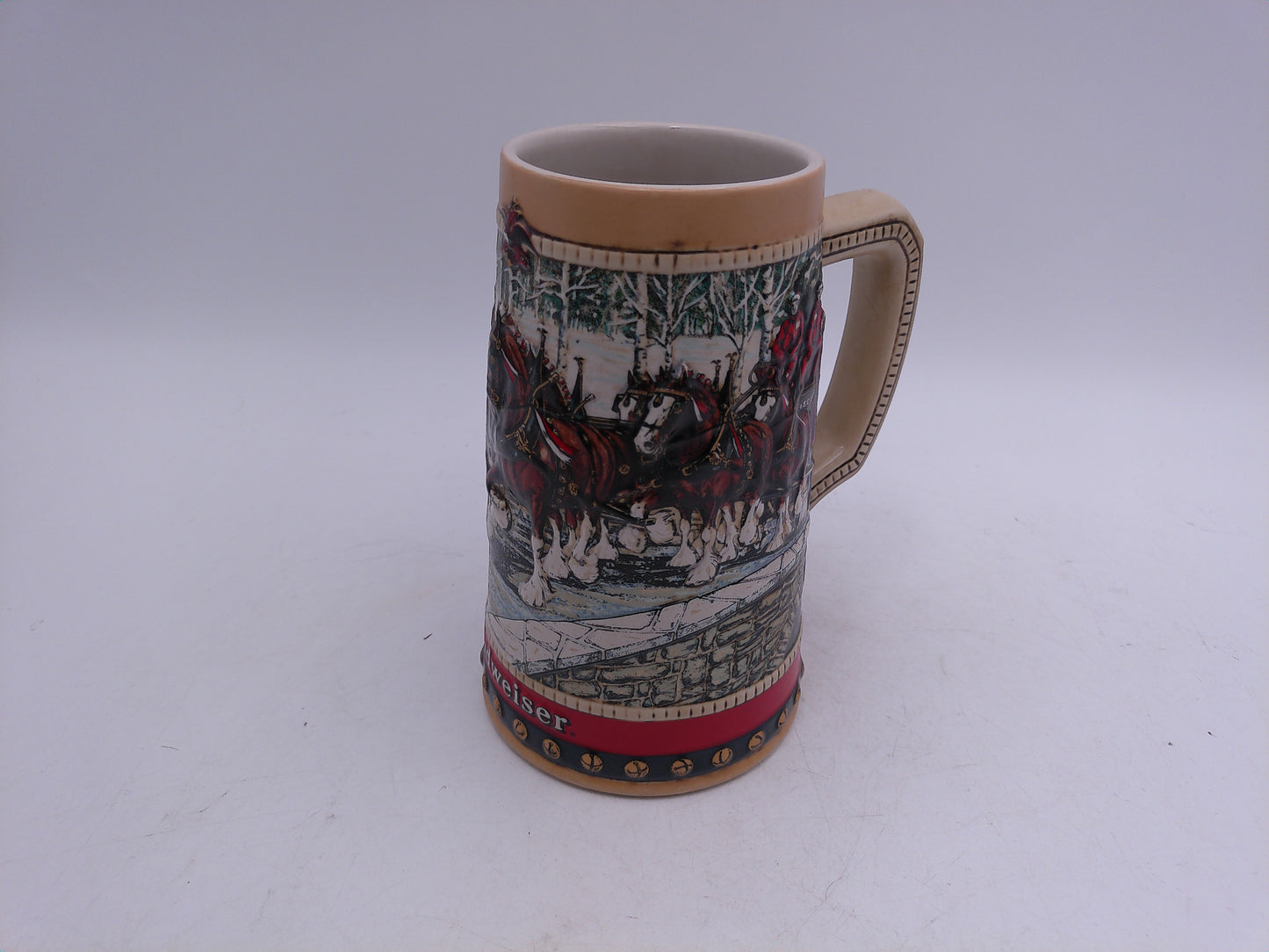 Beer Stein Cobblestone Passage by Anheuser-Busch 1988 Christmas Stein