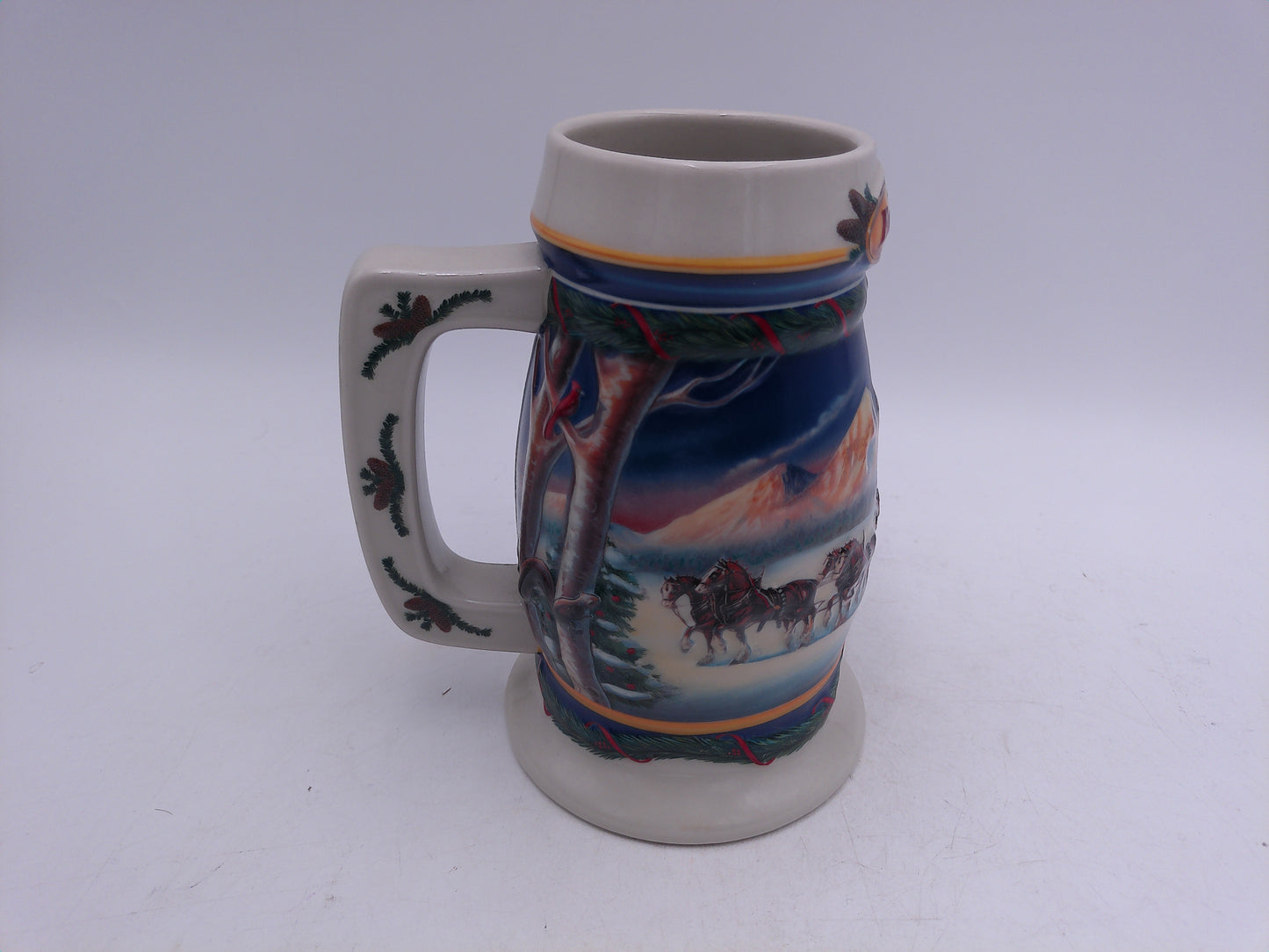 Beer Stein 2000 Budwieser Holiday Stein No. CS416