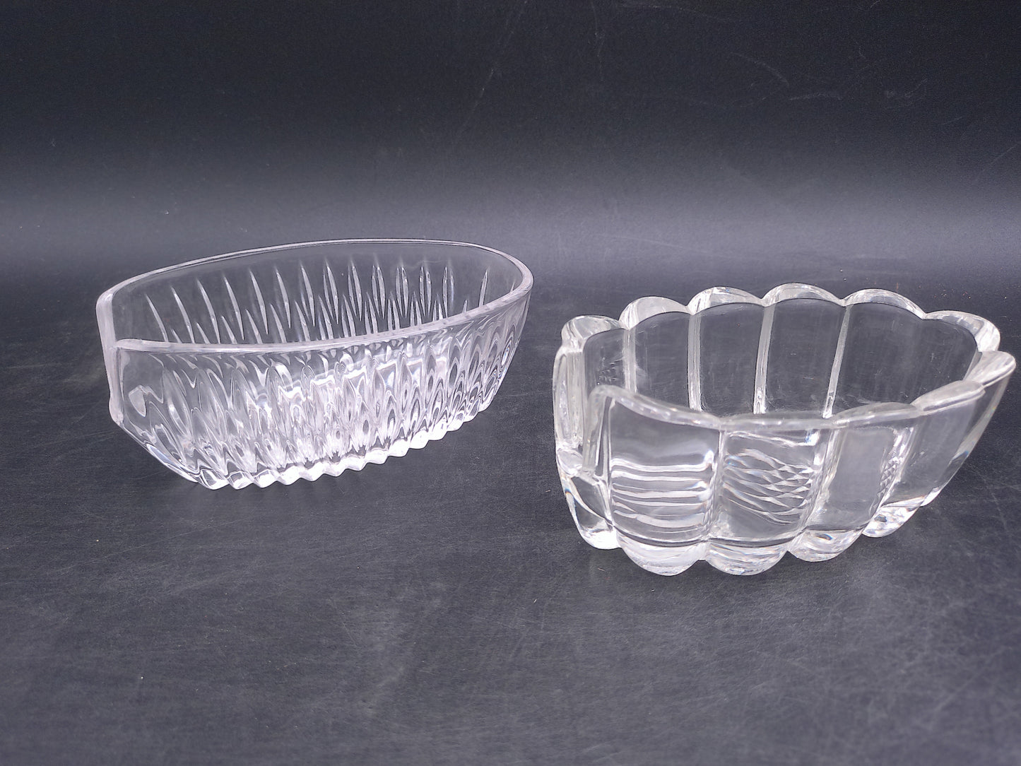 Princess House Highlights Lead Crystal Buffet Utensil Spoon Fork Rest Holder and another brand