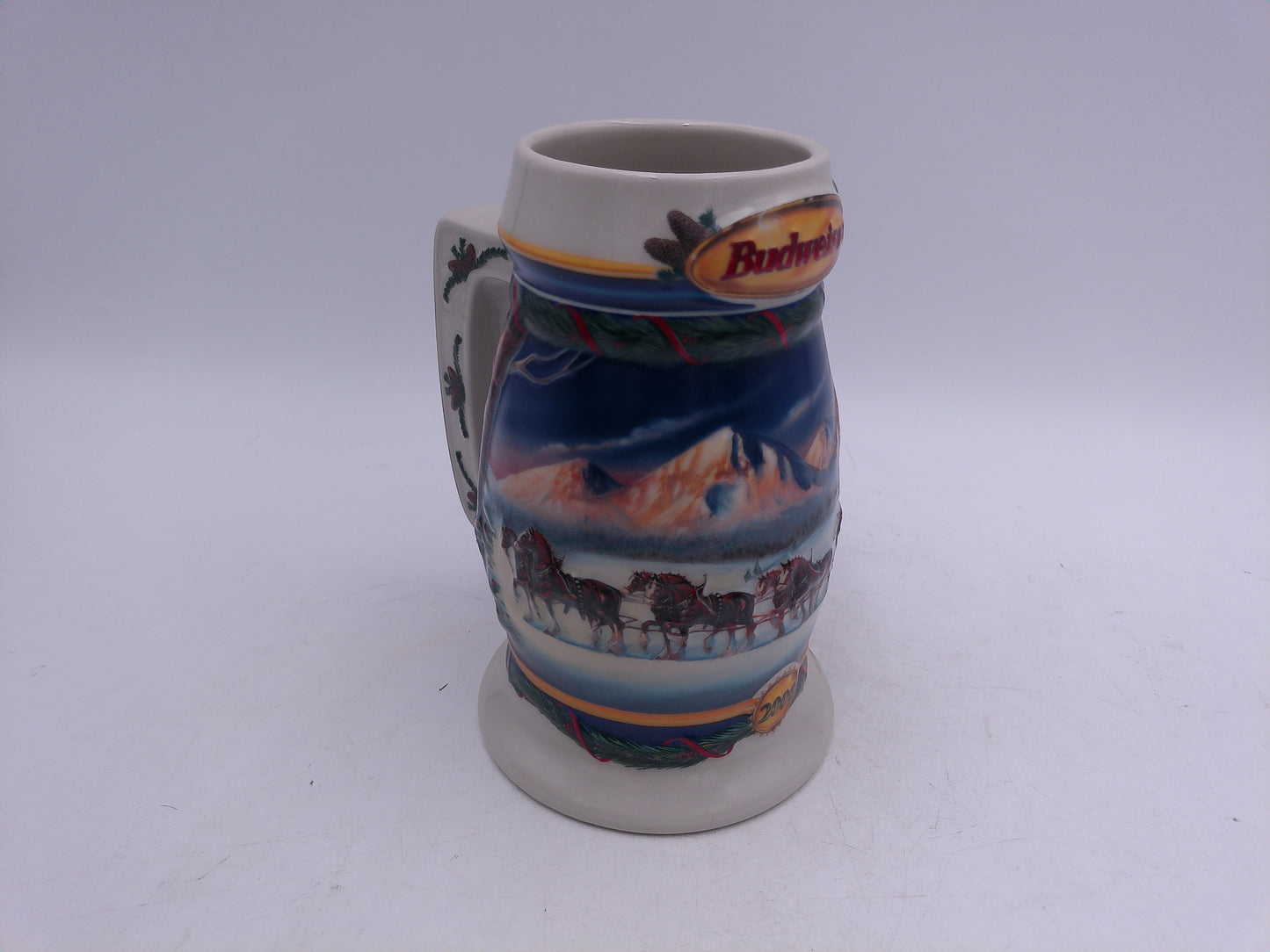 Beer Stein 2000 Budwieser Holiday Stein No. CS416