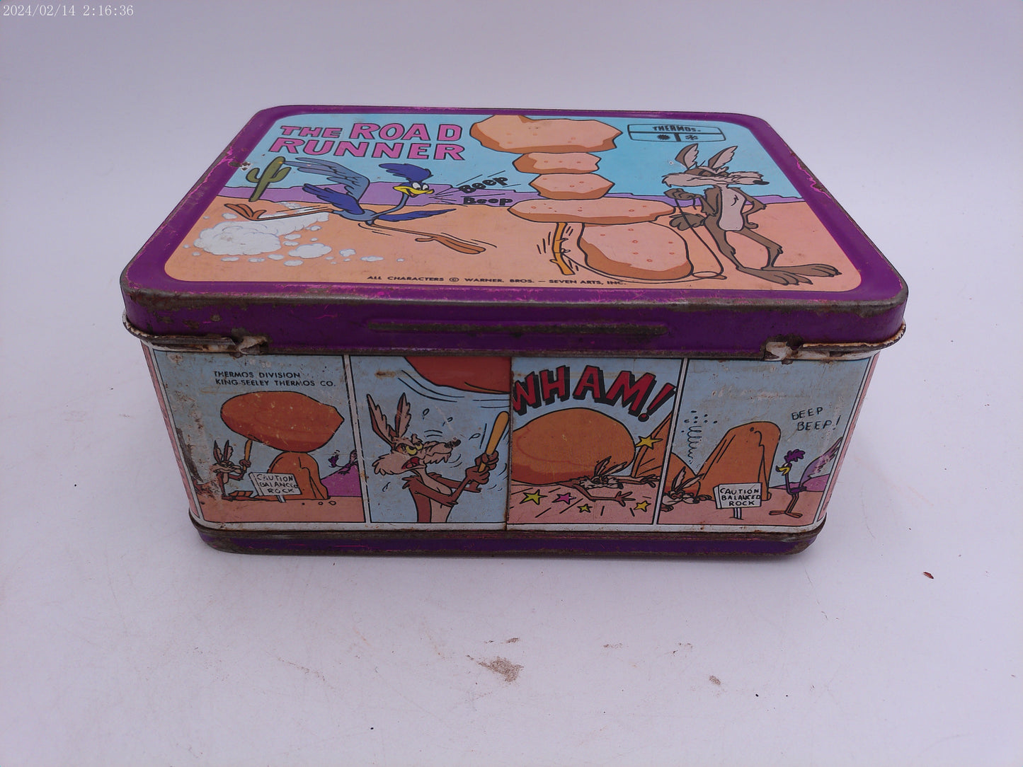 Vintage 1970 The Road Runner lunchbox