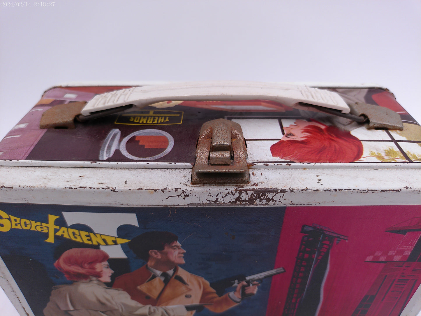 Box, Secret Agent Man Lunchbox, Metal lunchbox, Collectible lunchbox