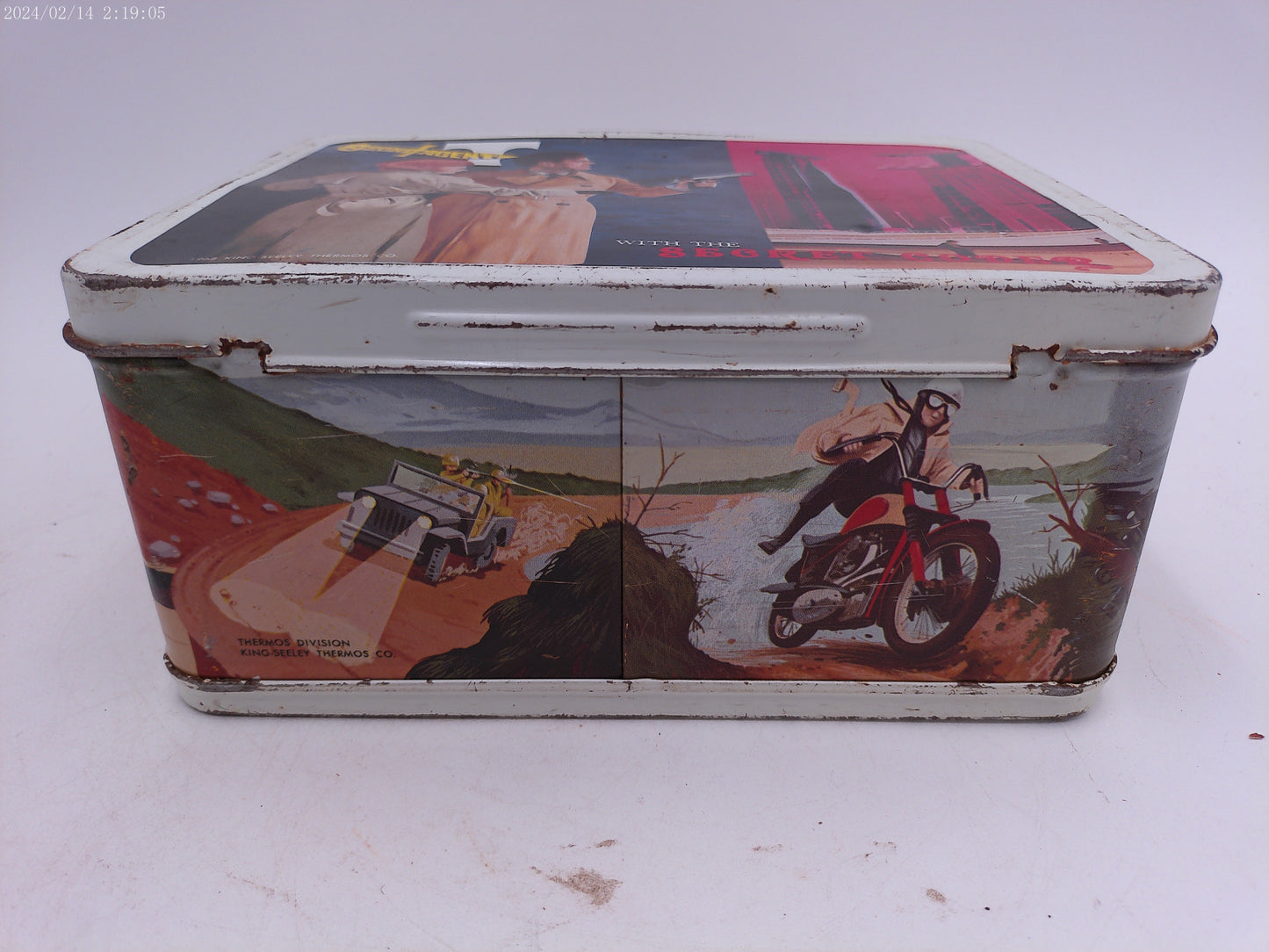 Box, Secret Agent Man Lunchbox, Metal lunchbox, Collectible lunchbox
