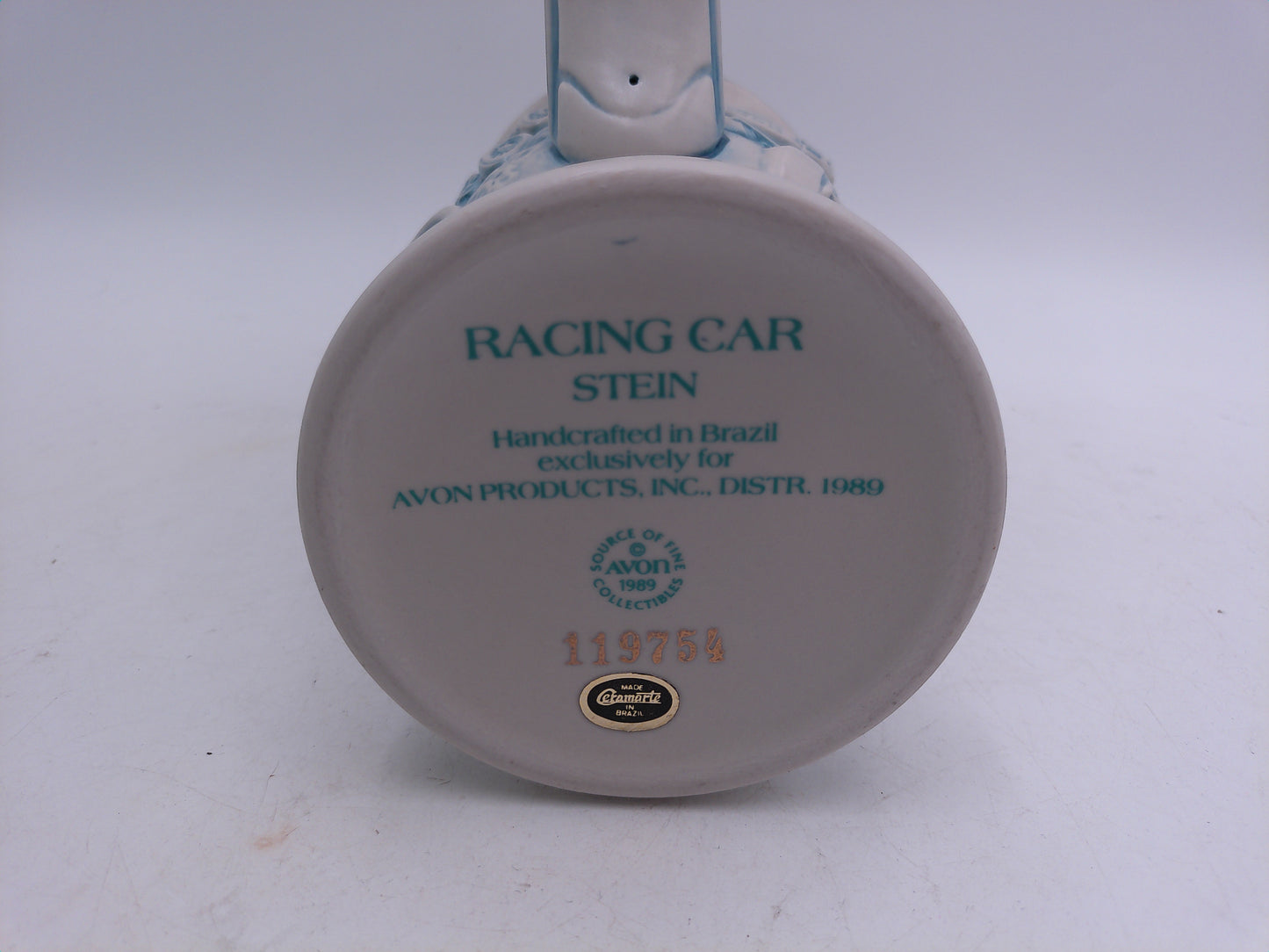 Beer Stein Avon Racing Car Stein from 1989 No. 119754 With Orginal Box