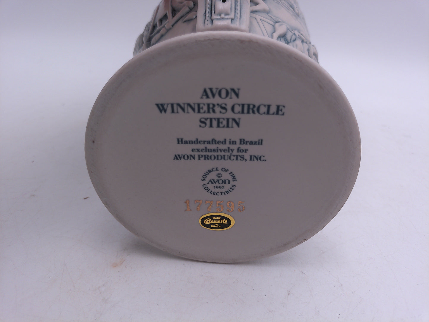 Beer Stein Avon Winner's Circle tein from 1992 No. 177595 With Orginal Box