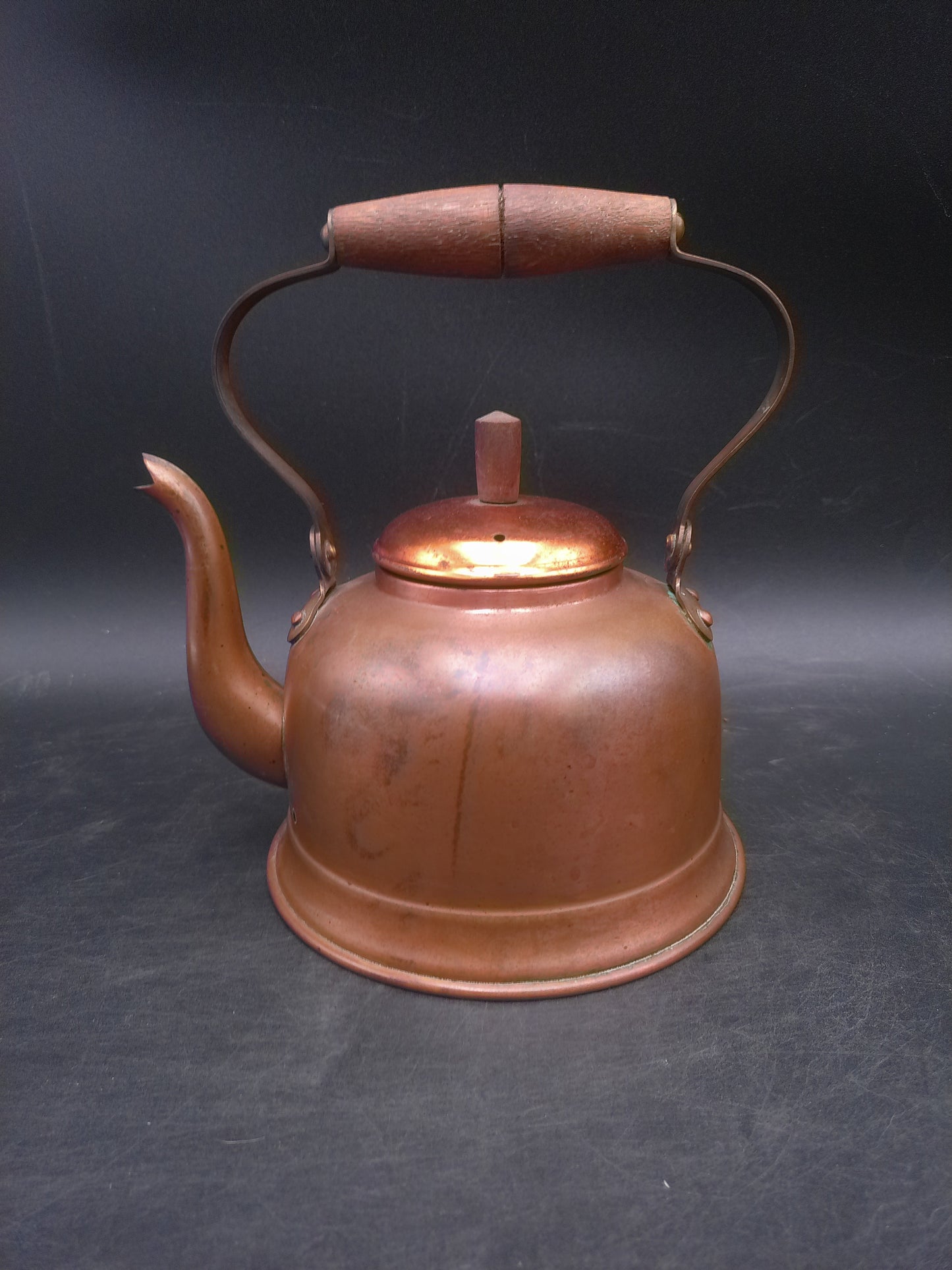 Tea Coffee Pot Pitcher and Cup Mug Copper  Vin