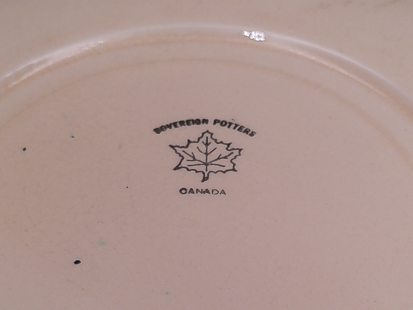 Sovereign Canada A Coronation Commemorative Plate Three Kings 1936 Gold Rim and some lettering