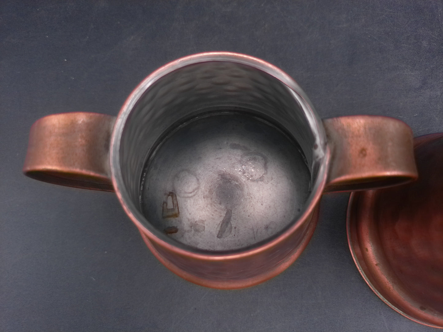 Copper Coffee Pot and Pitcher and Cup Mug Vintage