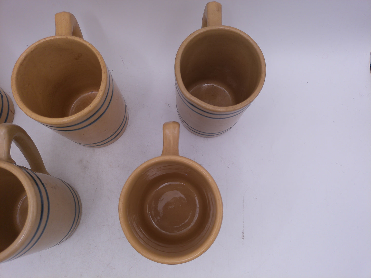 Beer Stein Lot of 7 Buckeye Pure Yellow Steins mugs 1920's