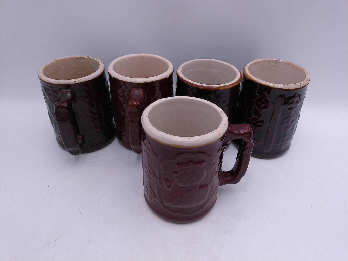 Beer Stein or Mug Lot of 9 Burley & Winter Pottery Company from 1930's