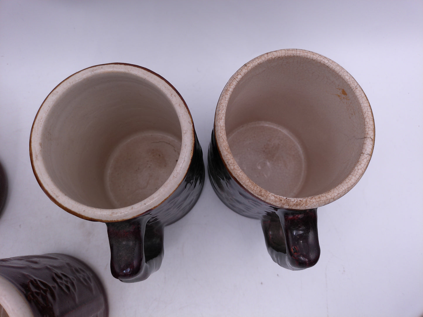Beer Stein or Mug Lot of 9 Burley & Winter Pottery Company from 1930's