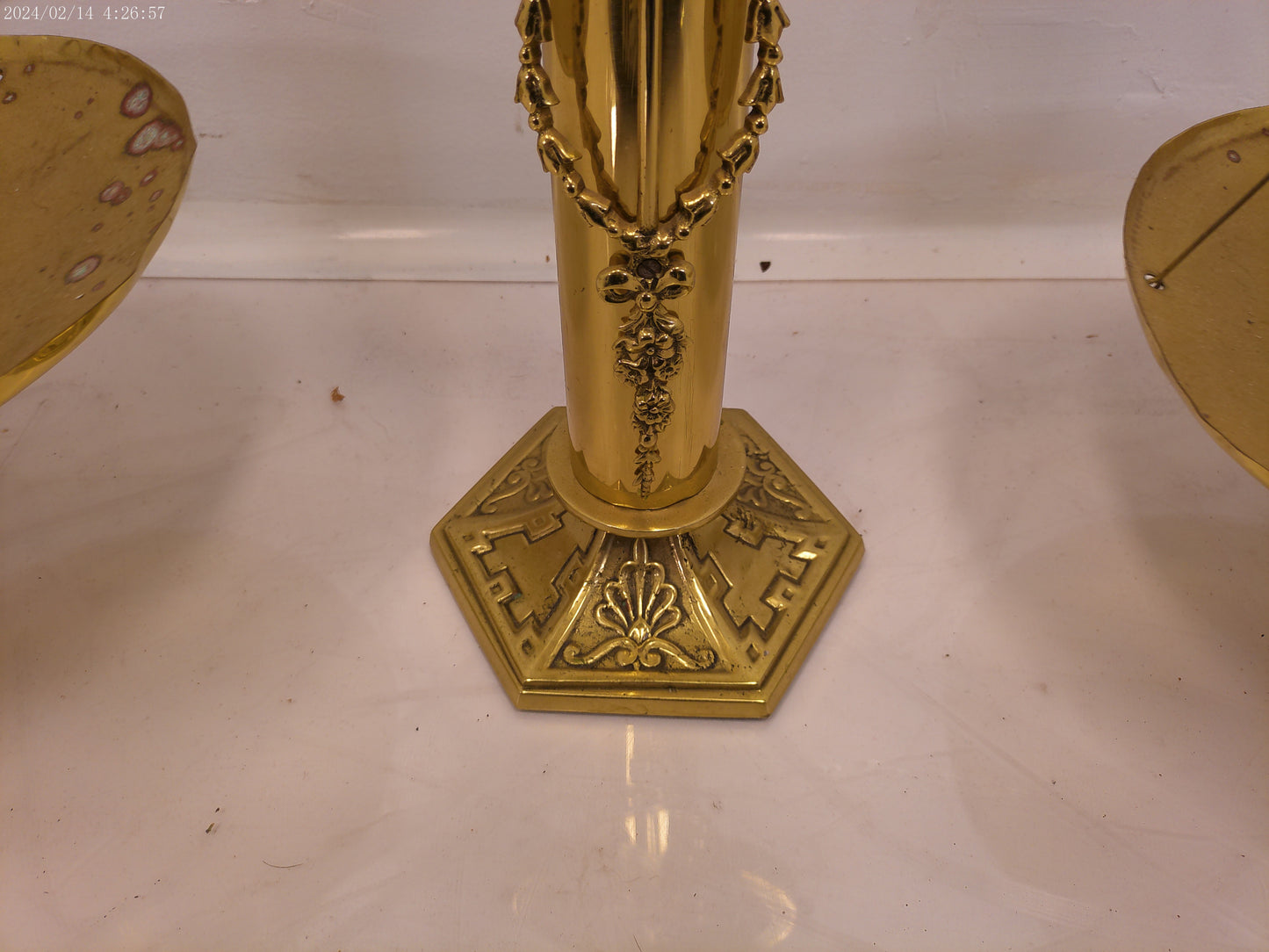 Antique brass scale of justice, solid brass large lawyer scales