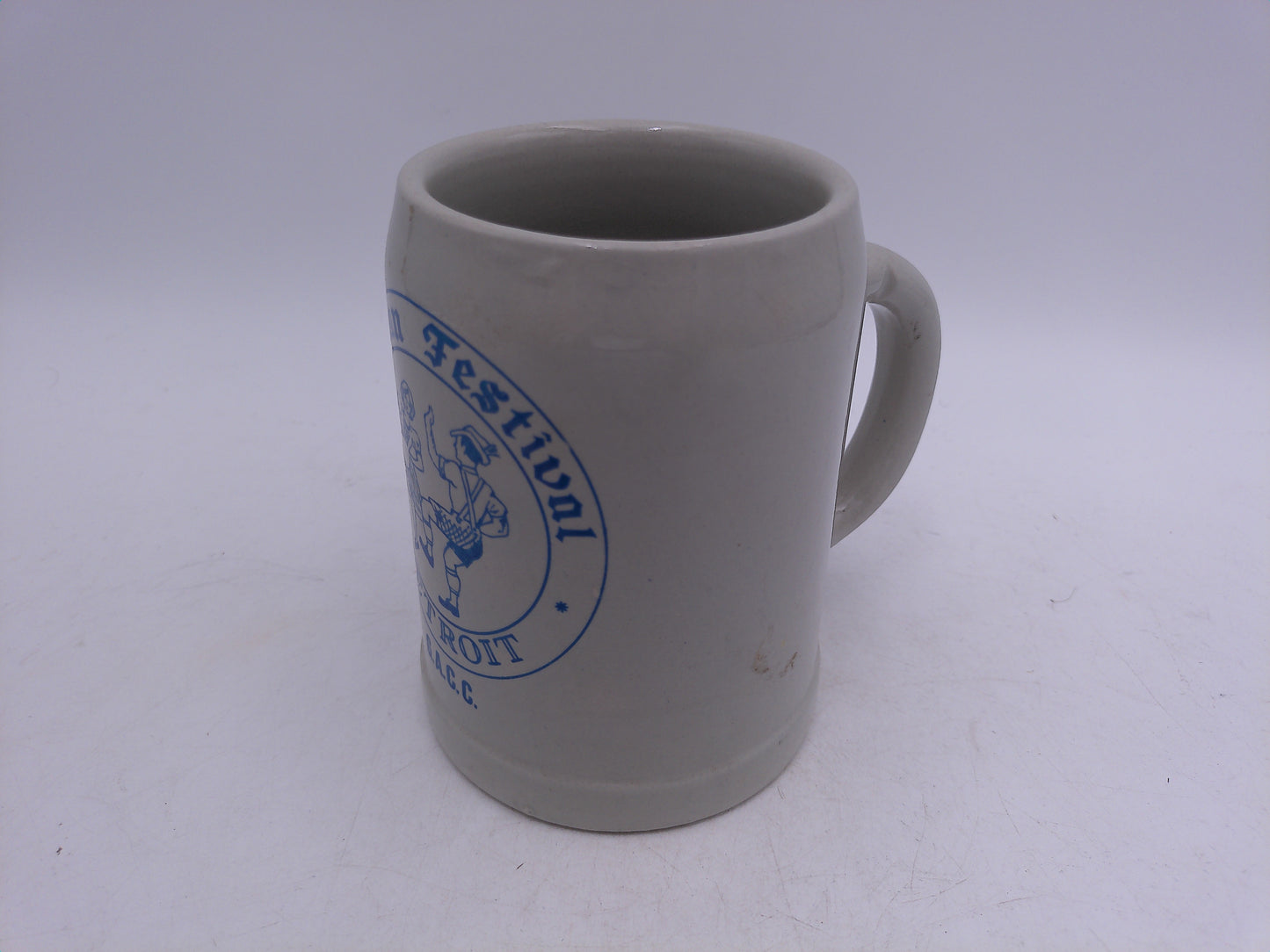 Beer Stein German Festival Detroit G.A.C.C. Vintage Stoneware 0.5L