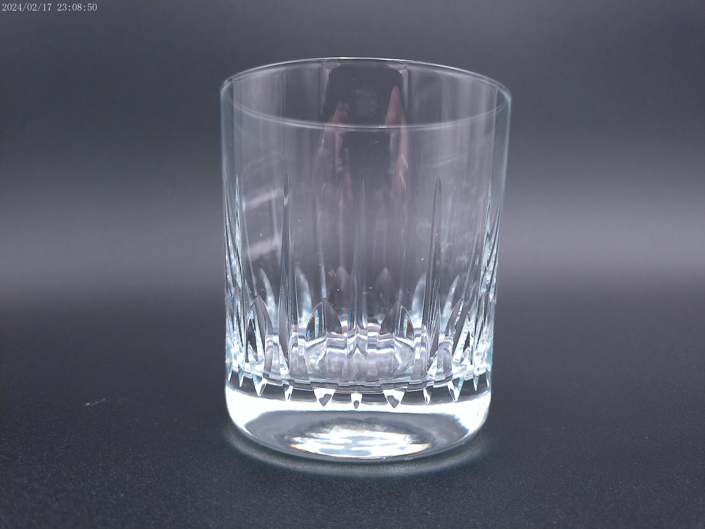 Vintage Cristal Crystal Glass oversized whiskey Highball Glass set of 7