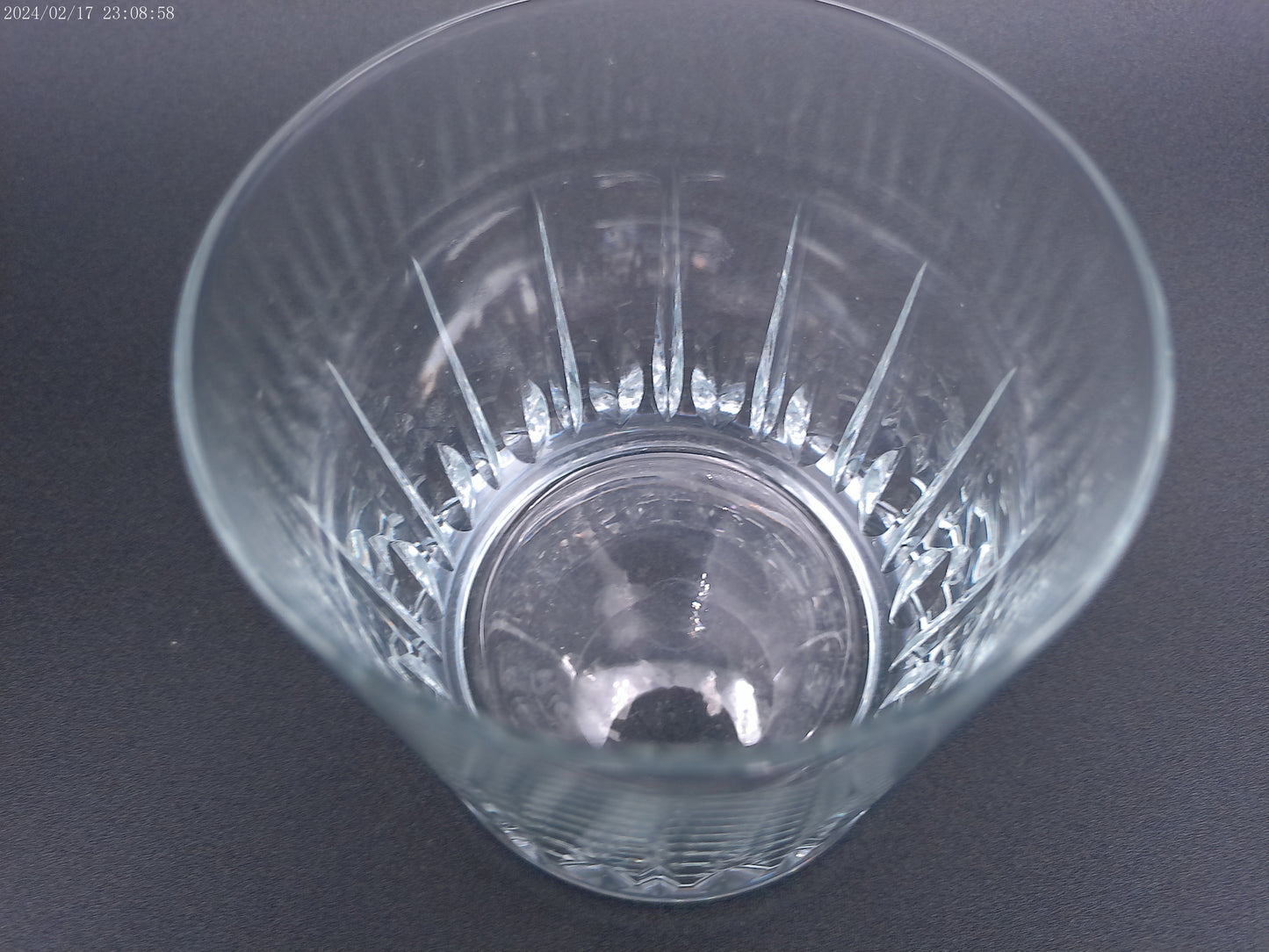 Vintage Cristal Crystal Glass oversized whiskey Highball Glass set of 7