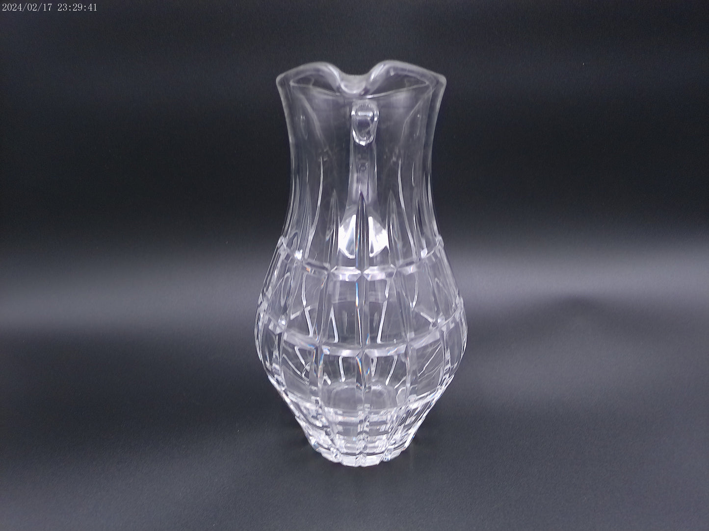 Vintage Cut Crystal Water Iced Tea Pitcher Heavy Beautiful condition