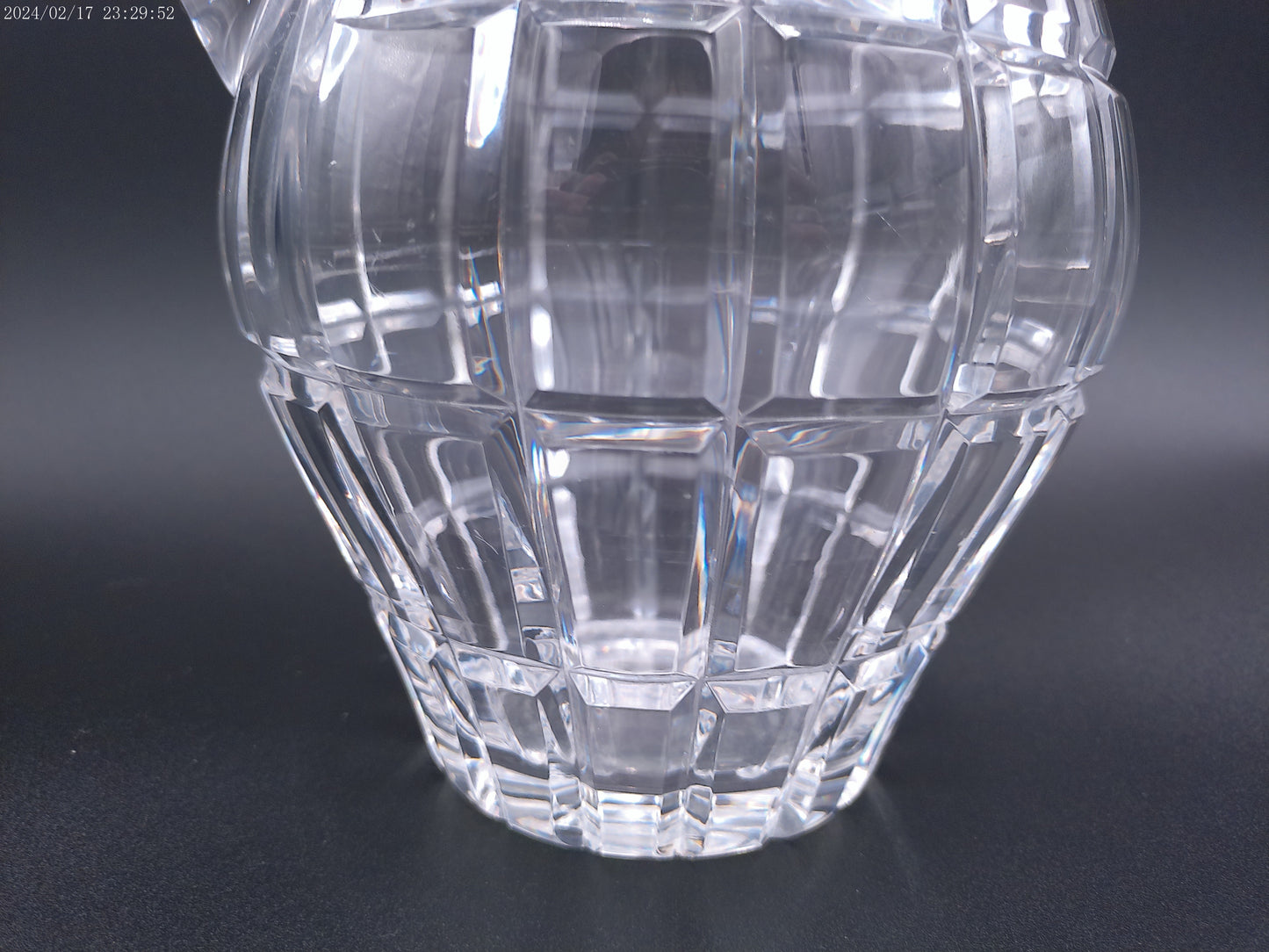 Vintage Cut Crystal Water Iced Tea Pitcher Heavy Beautiful condition
