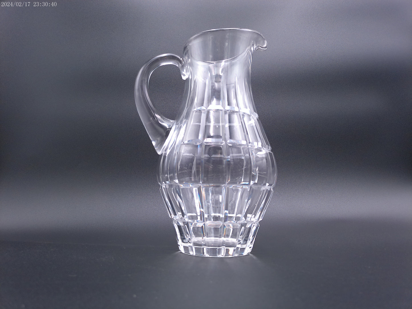 Vintage Cut Crystal Water Iced Tea Pitcher Heavy Beautiful condition