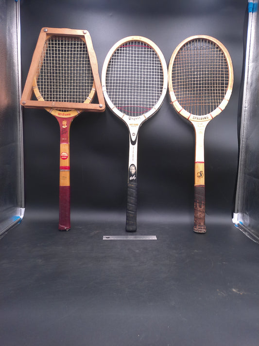 Tennis Wooden Racket set of 3  Wilson Spalding Regent  Vintage 1960's