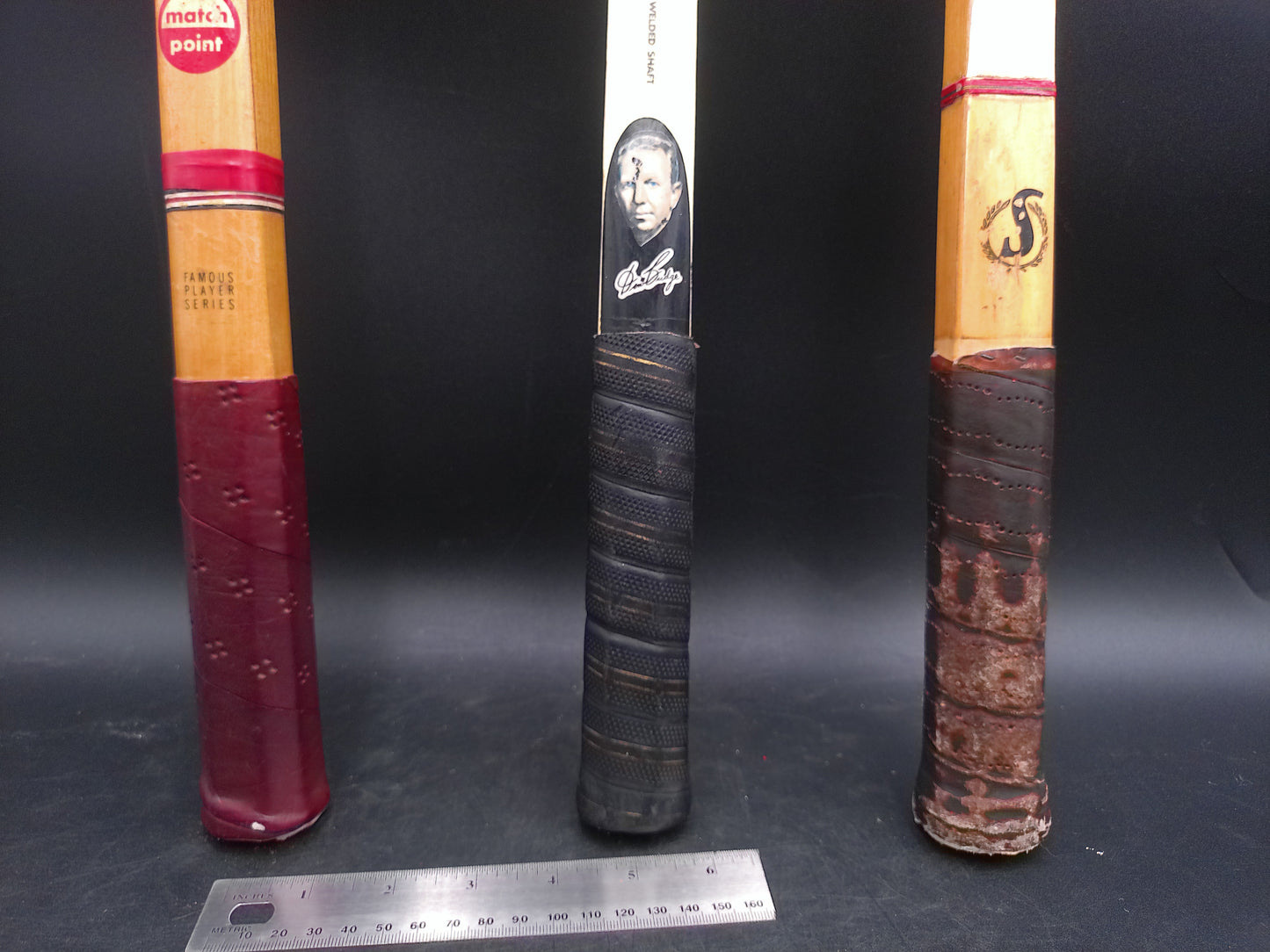 Tennis Wooden Racket set of 3  Wilson Spalding Regent  Vintage 1960's