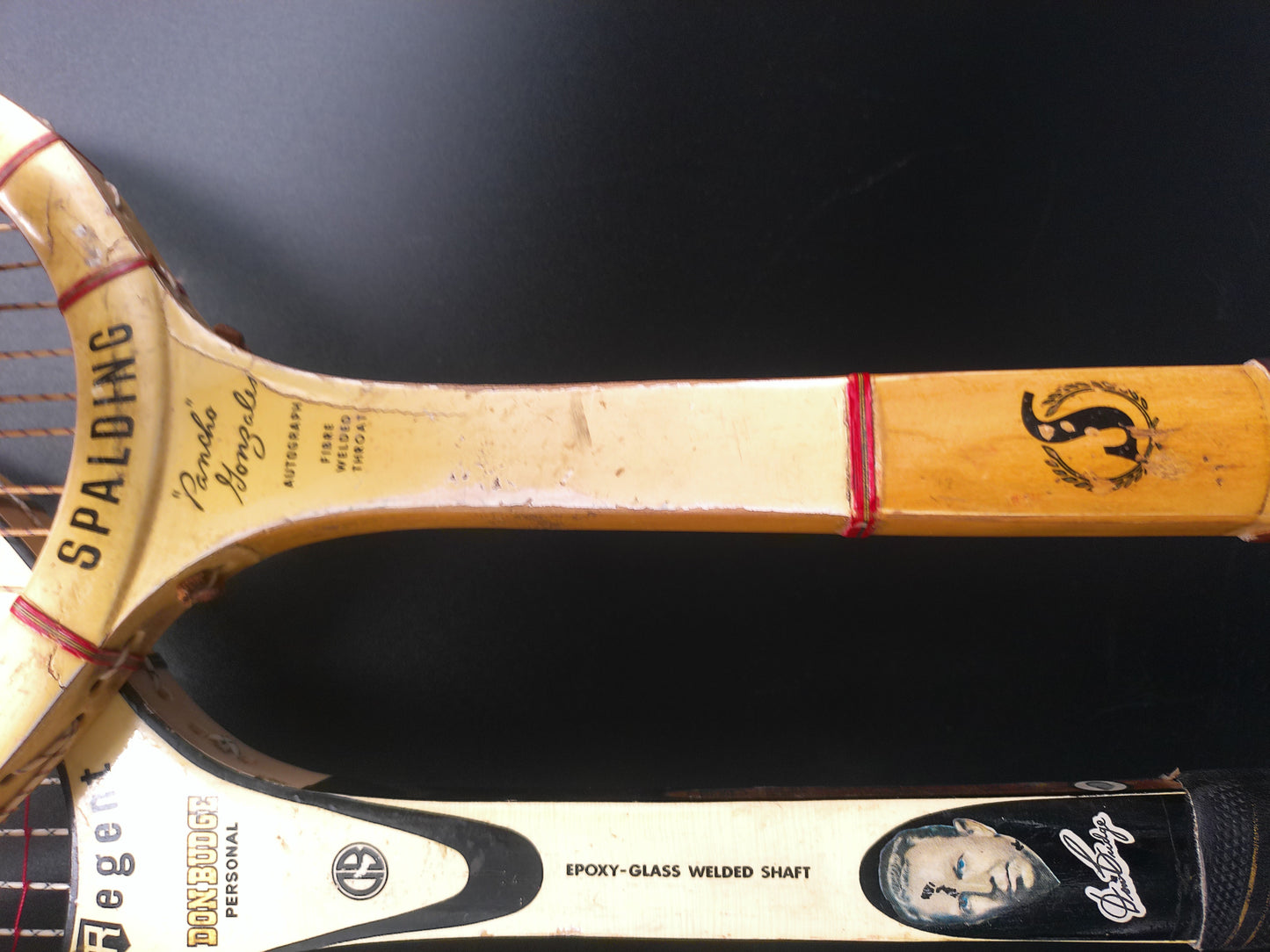 Tennis Wooden Racket set of 3  Wilson Spalding Regent  Vintage 1960's