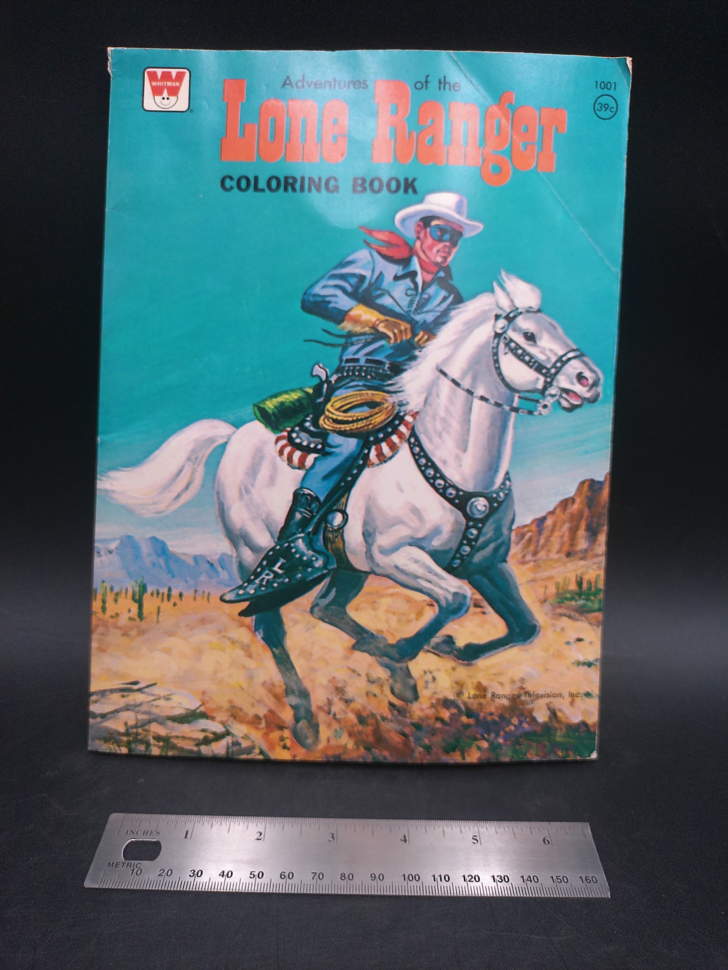 Adventures of The Lone Ranger Coloring Book Number 1001 No Pages are Colored Published in 1975