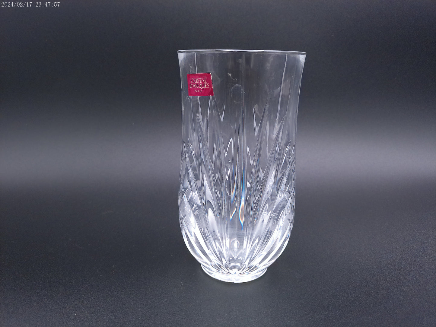 Cristal d'Arques Paris Clear Flower Vase