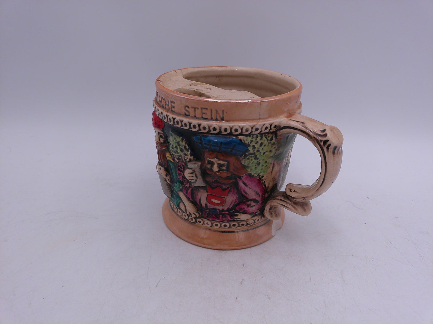 Beer Stein Made in Japan Ceramic Mustache Beer Stein