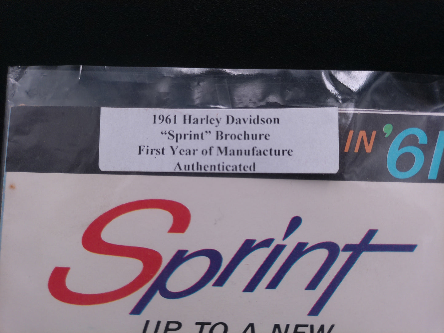 Harley Davidson Sprint Showroom Brochure 1961 Rare