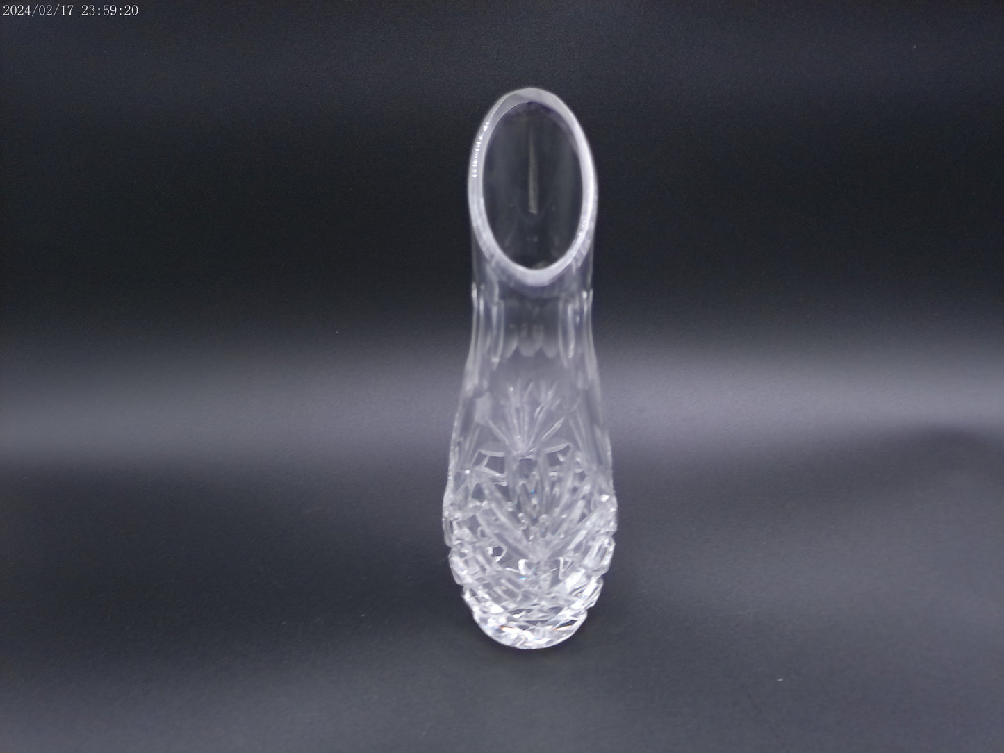 Waterford crystal lismore Bud Vase ESSENCE 9-1/2" vintage