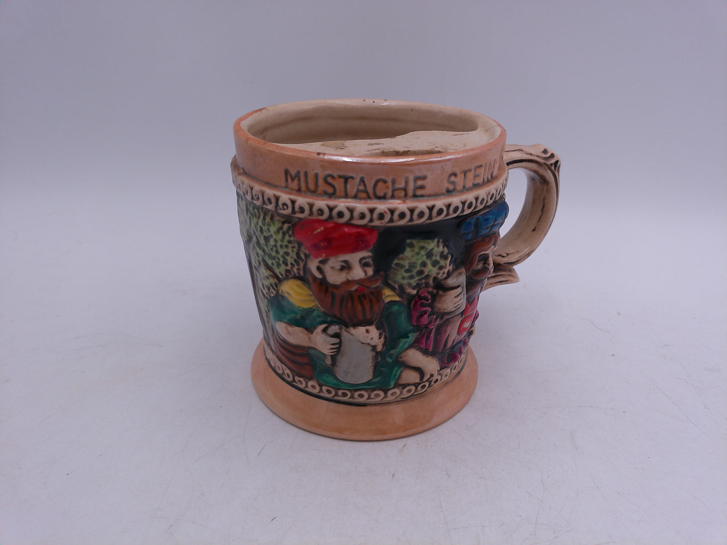 Beer Stein Made in Japan Ceramic Mustache Beer Stein