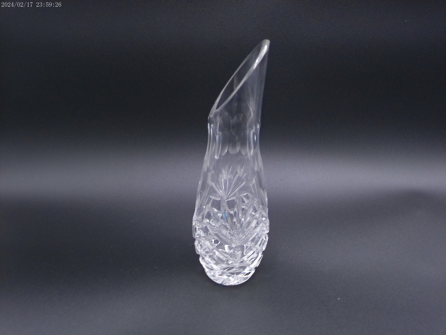 Waterford crystal lismore Bud Vase ESSENCE 9-1/2" vintage