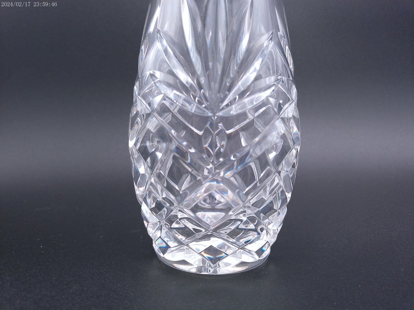 Waterford crystal lismore Bud Vase ESSENCE 9-1/2" vintage
