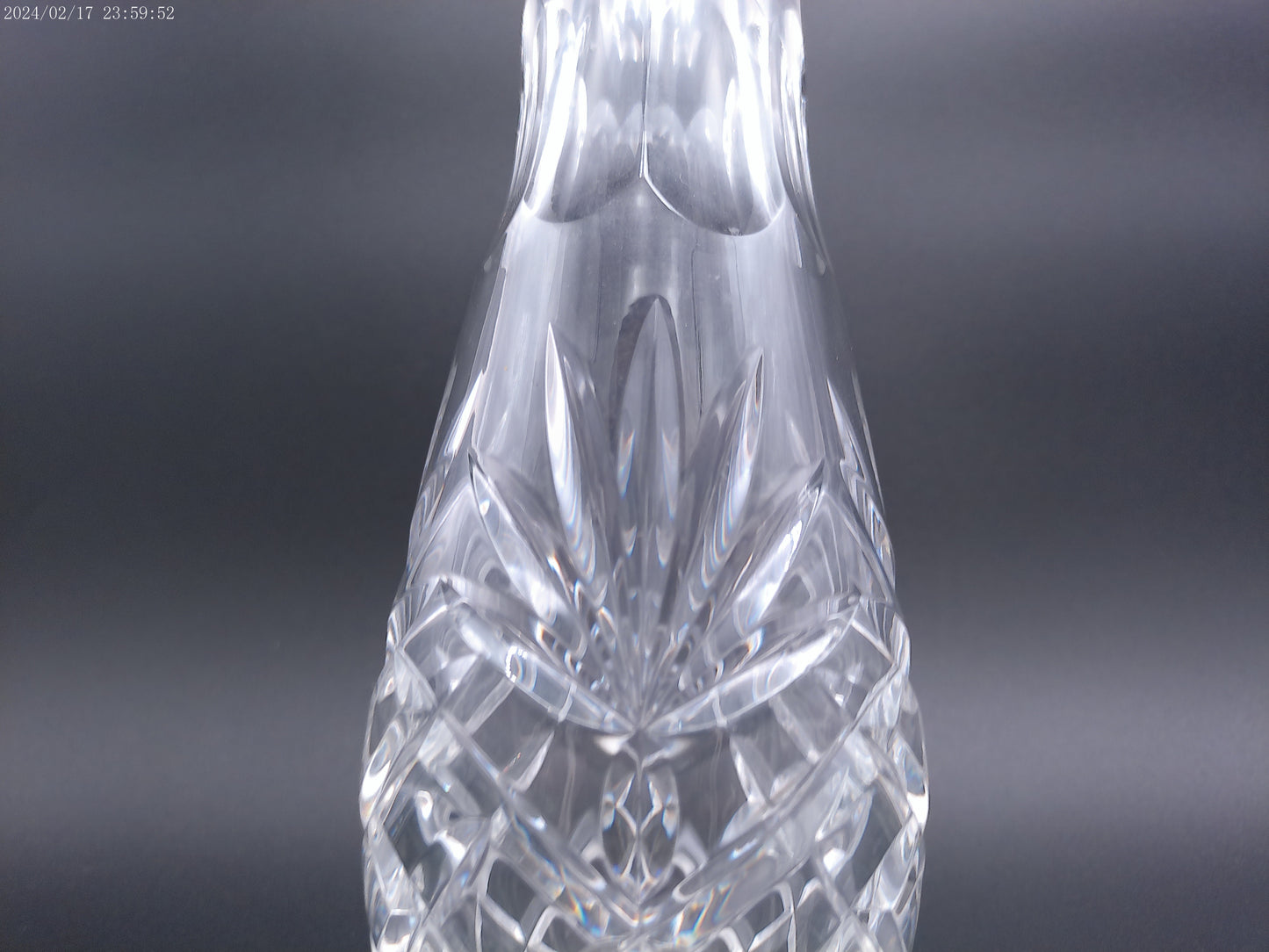 Waterford crystal lismore Bud Vase ESSENCE 9-1/2" vintage