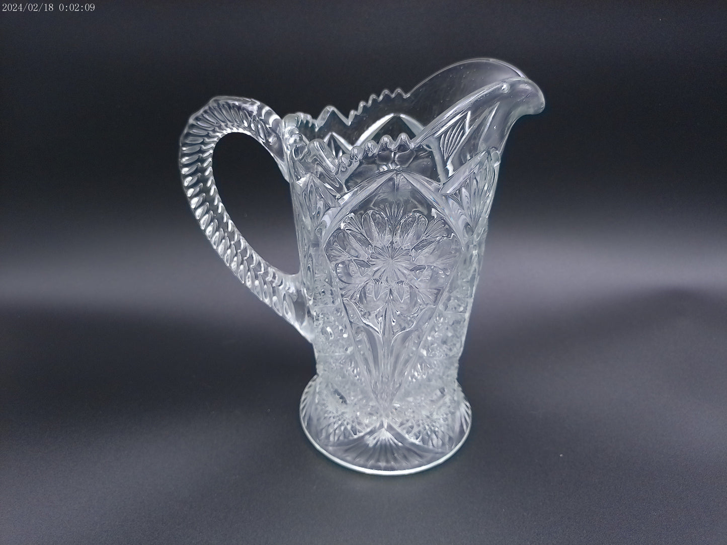 Imperial Crystal Pitcher - Four Seventy Four Pattern Vintage
